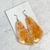 Zsiska Kamala Large Wire Drop Earrings, Orange