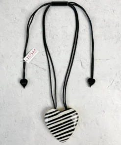 Zsiska Olivia Heart Pendant Necklace, Yellow