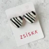 Zsiska Zsiska Olivia Post Stud Earrings, Red