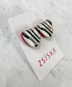 Zsiska Zsiska Olivia Post Stud Earrings, Red