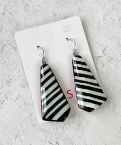 Zsiska Zsiska Olivia Wire Drop Earrings, Red