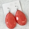 Zsiska Playa Large Wire Drop Earrings, Pink