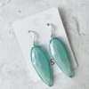 Zsiska Playa Wire Drop Earrings, Aqua