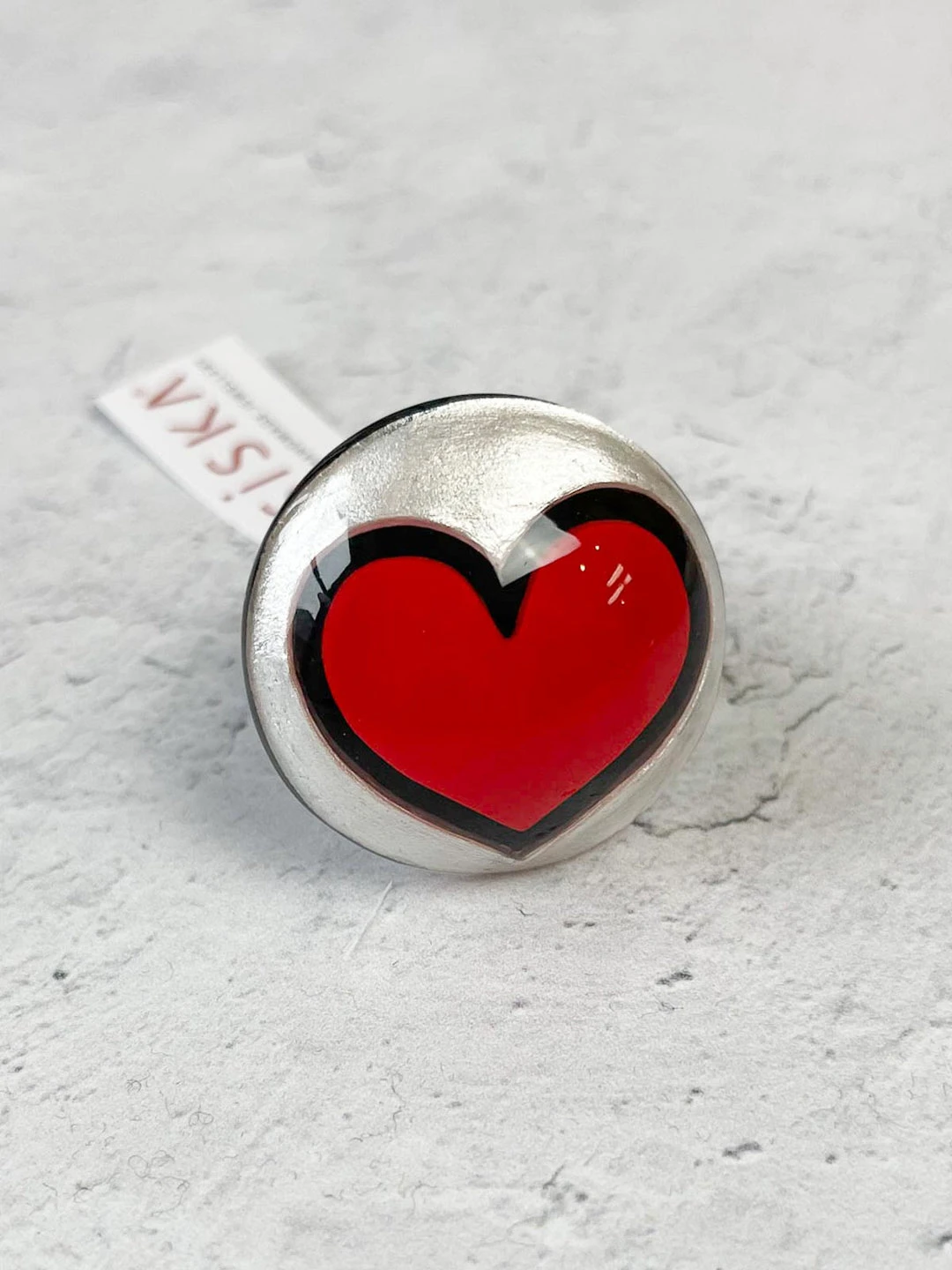 Zsiska Pop Art Ring, Red 4 Zsiska Pop Art Ring, Red