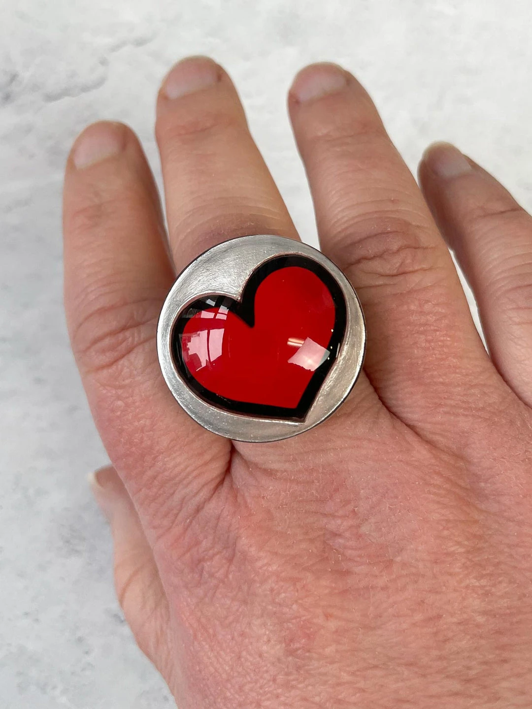 Zsiska Pop Art Ring, Red 6 Zsiska Pop Art Ring, Red