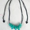 Zsiska Whimsical 7 Bead Necklace, Turquoise