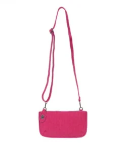 Joy Susan Woven Crossbody Wristlet Clutch, Fuchsia Joy Susan